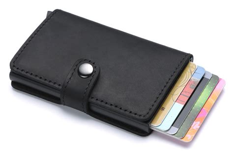 leather card holder rfid|leather rfid card wallet.